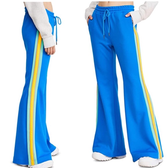 FREE PEOPLE Shes A Rainbow Flare Jogger Trackpant - Picture 3 of 9